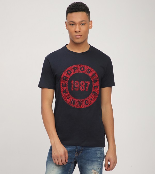 Aero Men's Logo Printed Short Sleeves T-Shirt