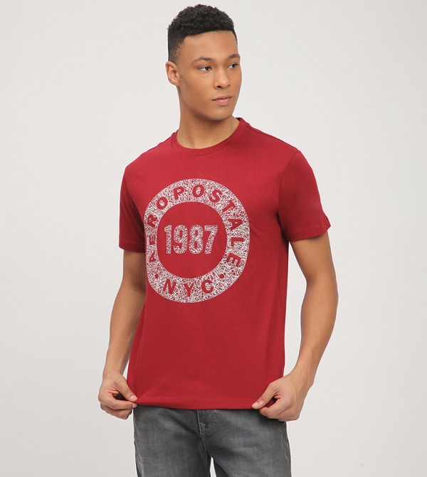 Aero Men's Logo Printed Short Sleeves T-Shirt