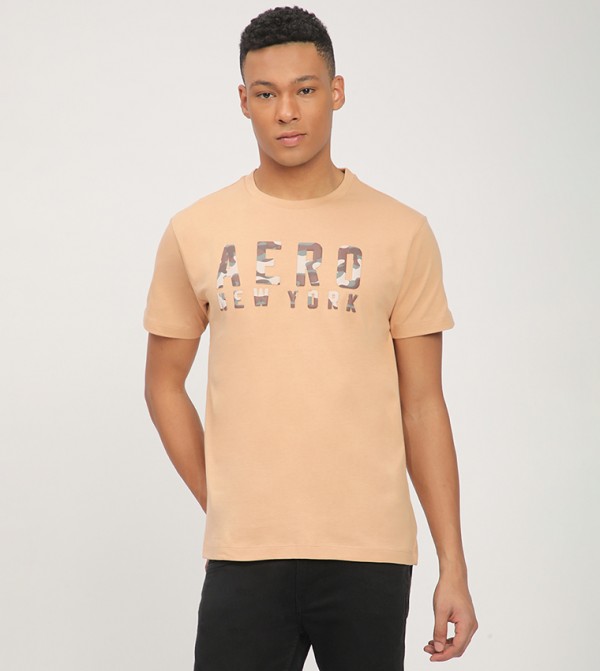 Aero Men's Logo Printed Short Sleeves T-Shirt