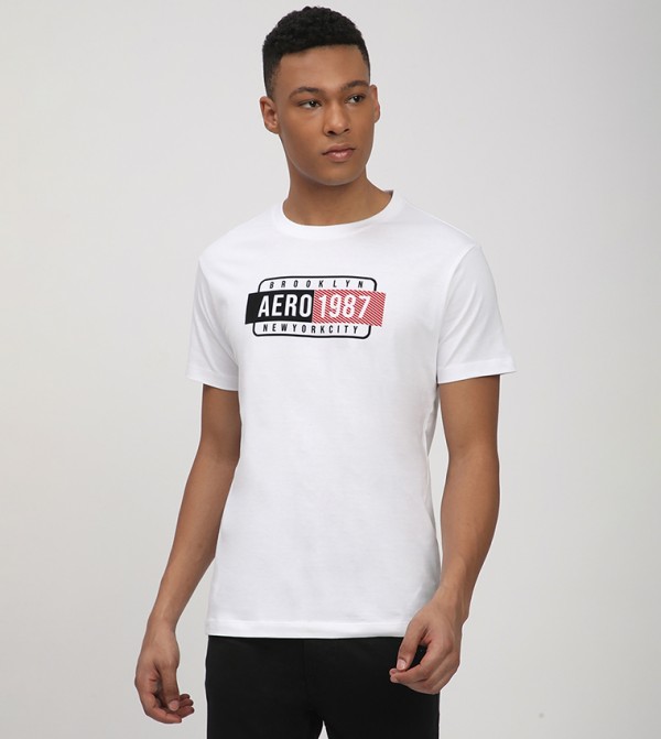 Aero Men's Logo Printed Short Sleeves T-Shirt