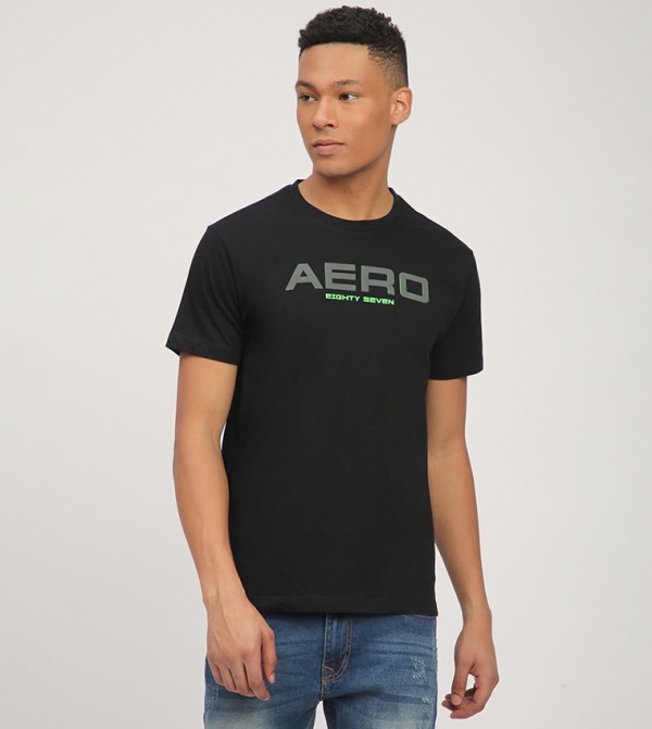 Aero Men's Logo Printed Short Sleeves T-Shirt
