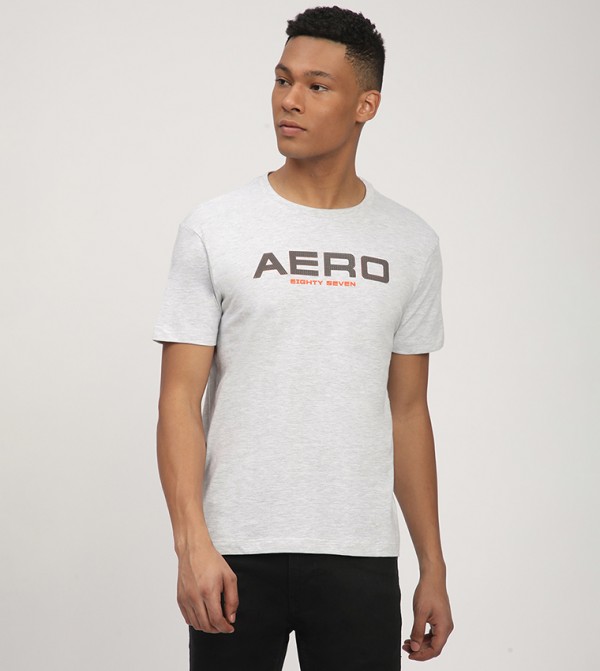 Aero Men's Logo Printed Short Sleeves T-Shirt