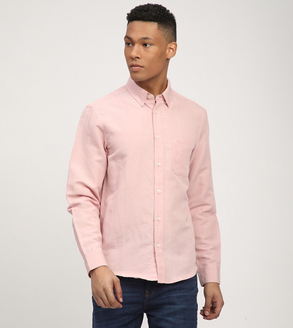 Aero Men's Logo Embroidered Long Sleeves Shirt