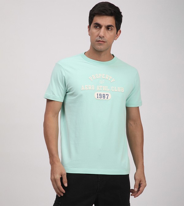Aero Men's Logo Embroidered T-Shirt