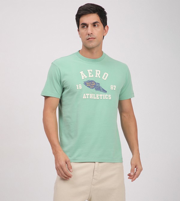 Aero Men's Logo Embroidered T-Shirt