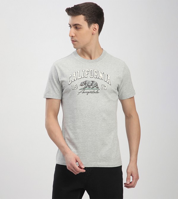 Aero Men's Logo Embroidered T-Shirt