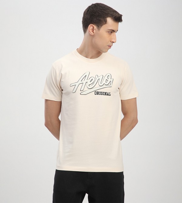 Aero Men's Logo Embroidered T-Shirt