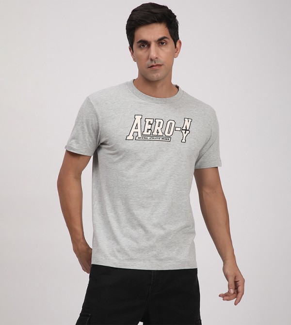 Aero Men's Logo Embroidered T-Shirt