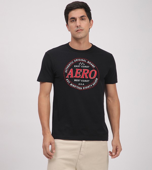 Aero Men's Logo Embroidered T-Shirt