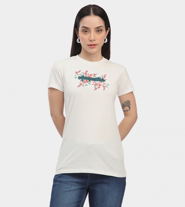 Aero Women's Logo Embroidered T-Shirt