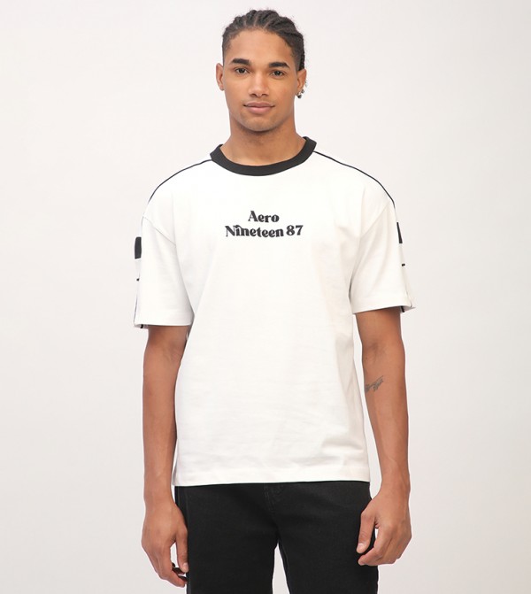 Aero Men's Logo Embroidered T-Shirt
