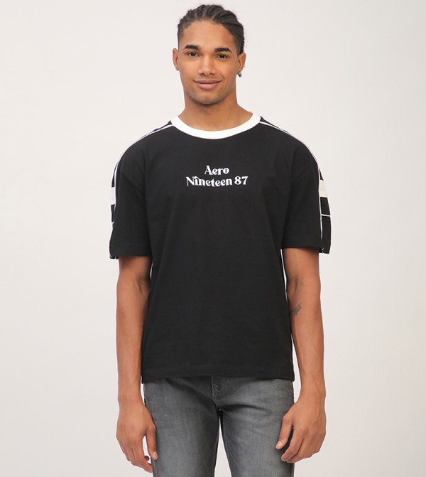 Aero Men's Logo Embroidered T-Shirt