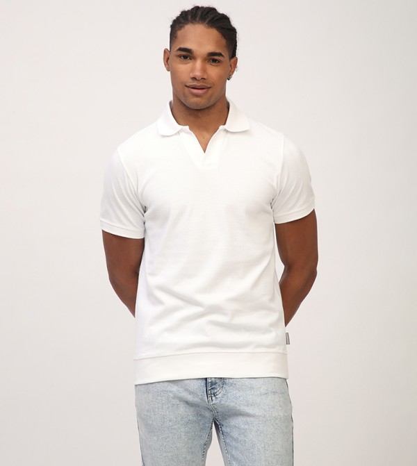 Aero Men's Textured Short Sleeves Polo T-Shirt