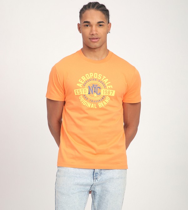 Aero Men's Logo Printed Short Sleeves T-Shirt