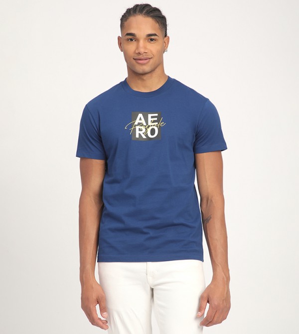 Aero Men's Logo Printed Short Sleeves T-Shirt