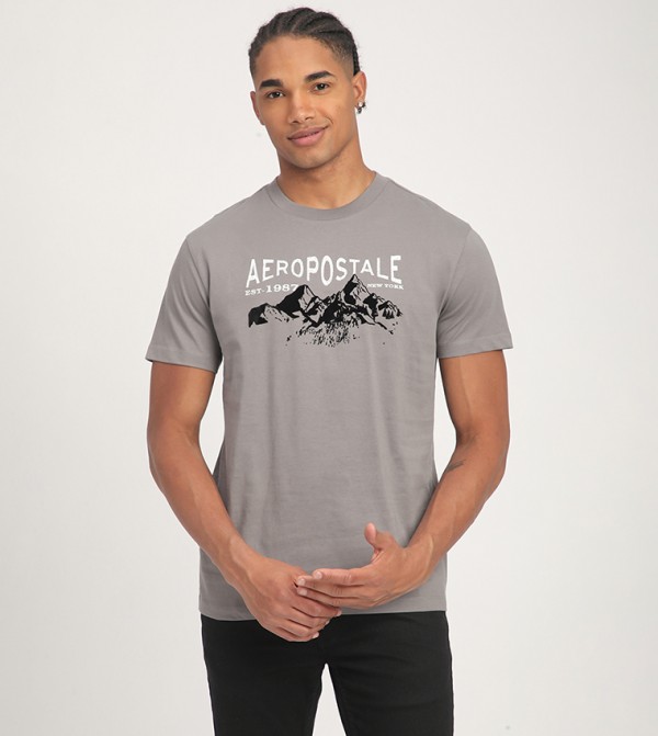 Aero Men's Logo Printed Short Sleeves T-Shirt