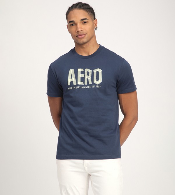 Aero Men's Logo Printed Short Sleeves T-Shirt