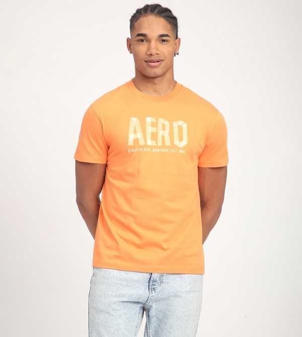 Aero Men's Logo Printed Short Sleeves T-Shirt