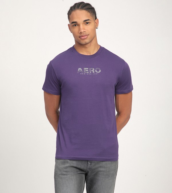 Aero Men's Logo Printed Short Sleeves T-Shirt