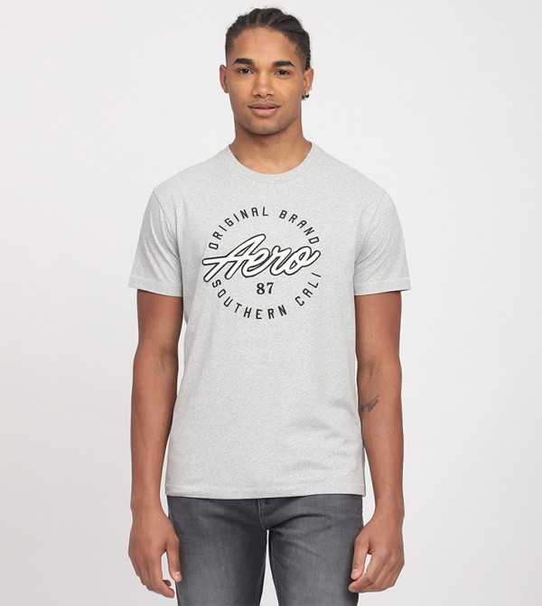 Aero Men's Logo Embroidered T-Shirt