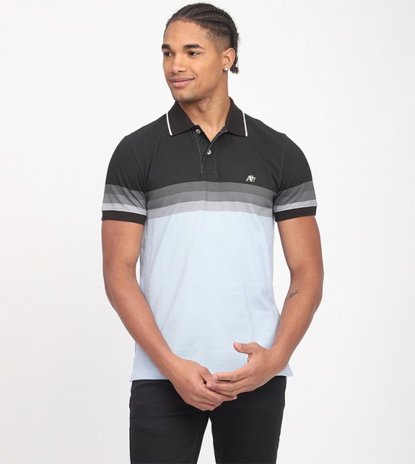 Aero Men's Color Block Polo T-Shirt