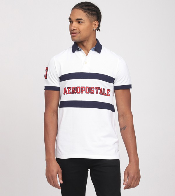 Aero Men's Monotype Embroidered Polo T-Shirt