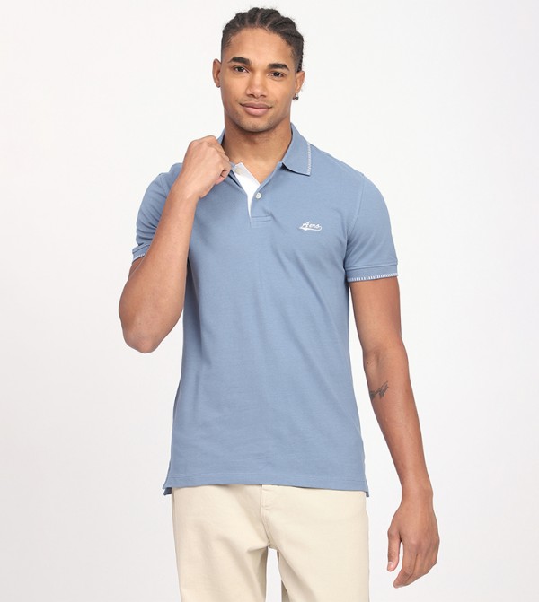 Aero Men's Logo Embroidered Polo T-Shirt