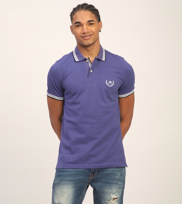 Aero Men's Logo Embroidered Short Sleeves T-Shirt