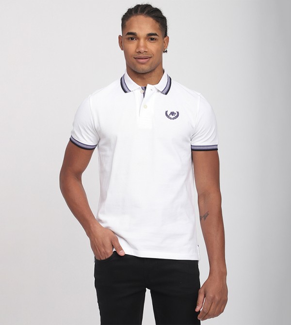 Aero Men's Logo Embroidered Polo T-Shirt