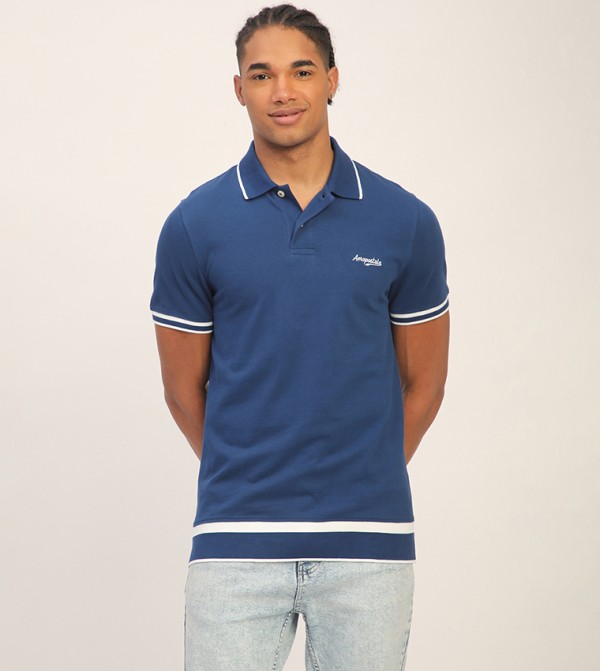 Aero Men's Logo Embroidered Short Sleeves T-Shirt