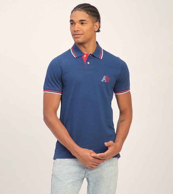 Aero Men's Logo Embroidered Short Sleeves T-Shirt