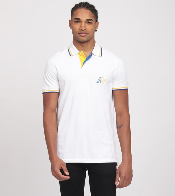 Aero Men's Logo Embroidered Polo T-Shirt