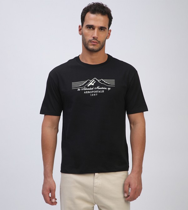 Aero Men's Logo Embroidered T-Shirt