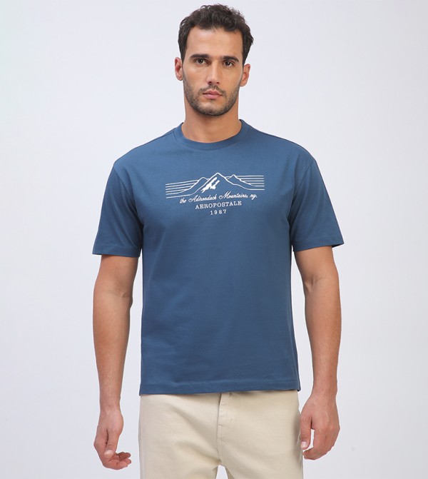 Aero Men's Logo Embroidered T-Shirt