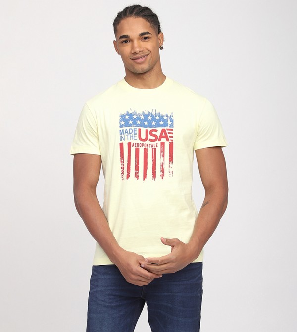 Aero Men's Printed Crew Neck T-Shirt