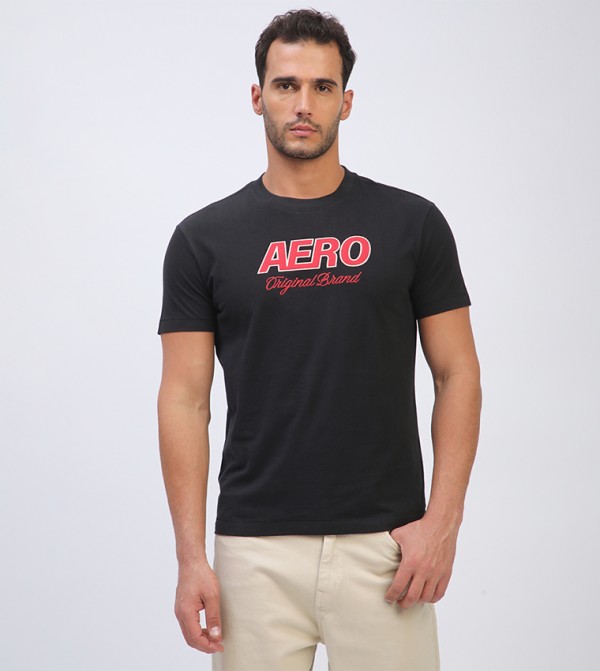 Aero Men's Logo Embroidered T-Shirt
