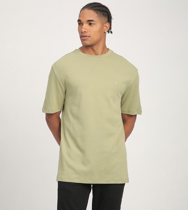 Aero Men's Logo Embroidered T-Shirt