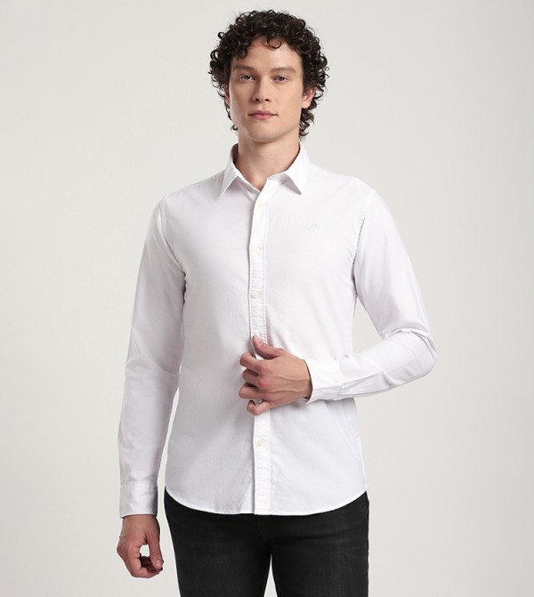 Aero Men's Logo Embroidered Long Sleeves Shirt