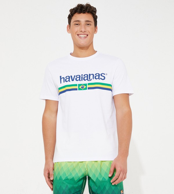 Brasil Logo Printed T-Shirt