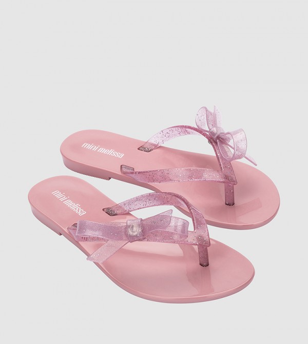 HARMONIC SWEET VII Bow Detail Flip-Flops