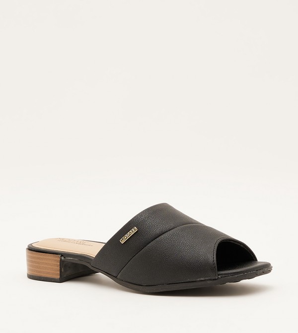 Open toe hotsell mules black