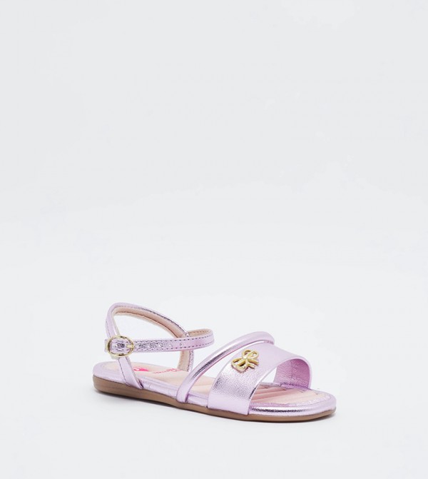 SUANNE Flat Sandals with Ankle Strap