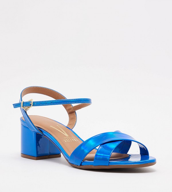 Blue high sale heel sandals