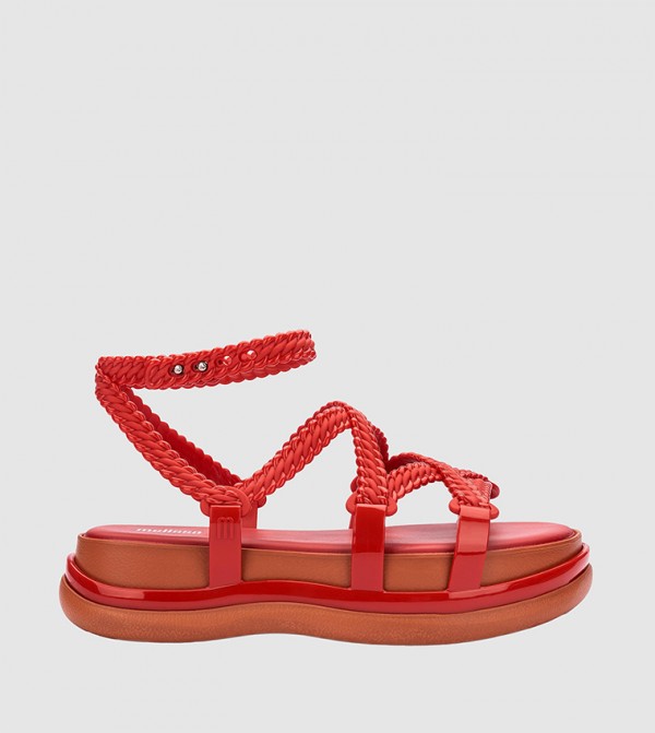 BUZIOS Braided Strap Platform Sandals