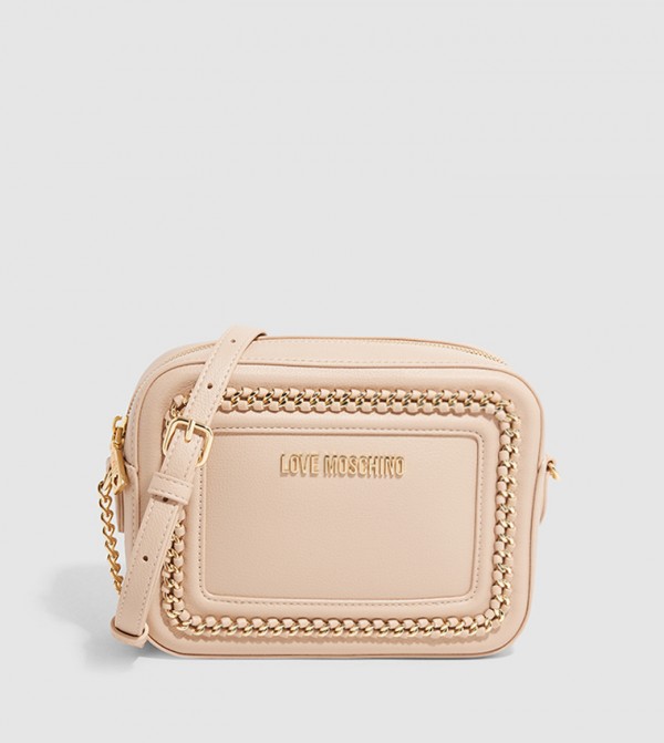 Logo Detail Chain Detail Crossbody Bag
