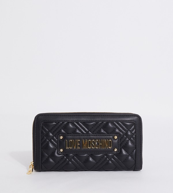 Love moschino discount logo zip-around wallet