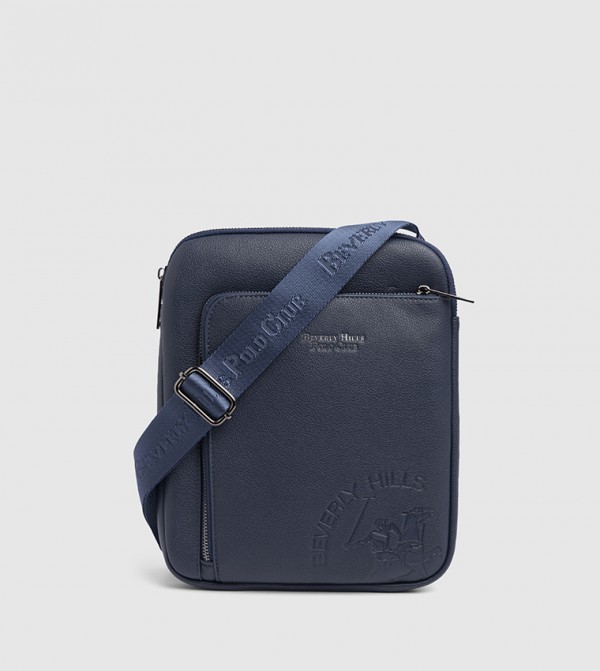 Textured Zippered Sling Bag