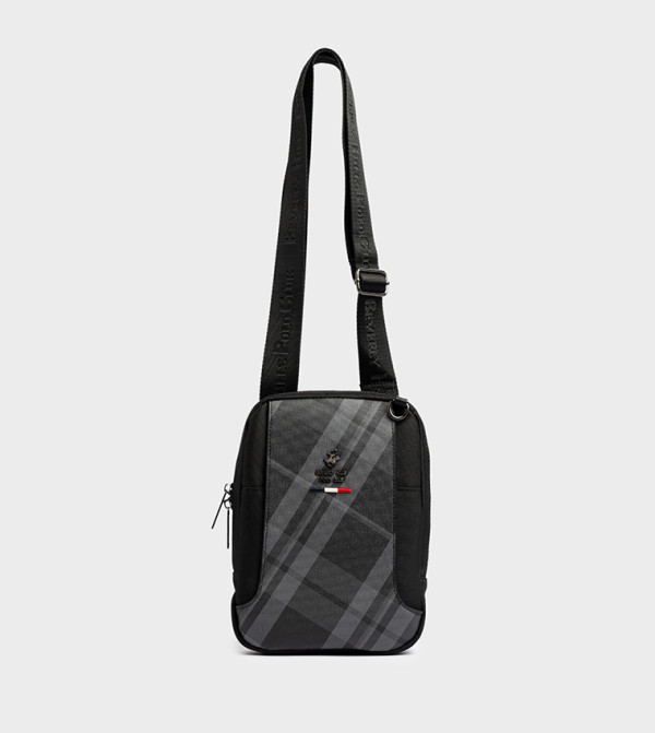 Logo Detail Reporter Bag