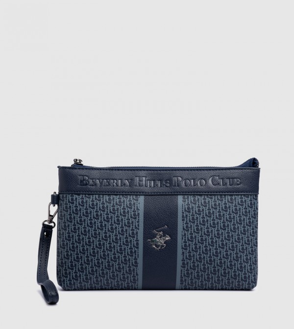 Logo Detail Zippered Travel Pouch