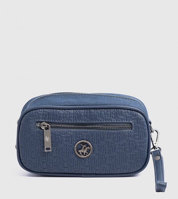 Logo Detail Zippered Travel Pouch